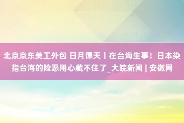 北京京东美工外包 日月谭天丨在台海生事！日本染指台海的险恶用心藏不住了_大皖新闻 | 安徽网