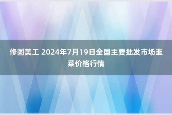 修图美工 2024年7月19日全国主要批发市场韭菜价格行情