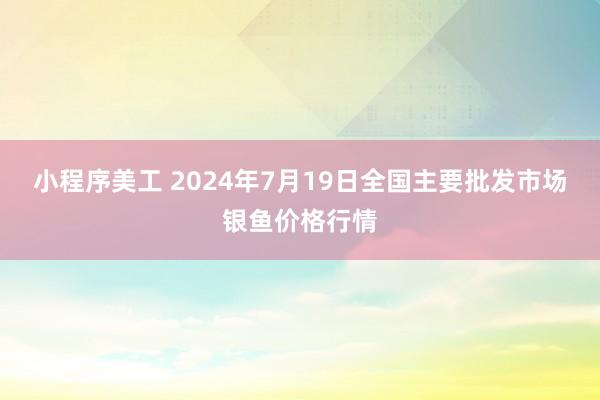 小程序美工 2024年7月19日全国主要批发市场银鱼价格行情